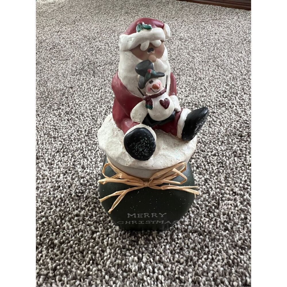 Santa Clause candle topper and candle